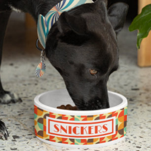 Retro 70s Personalized Name Bowl