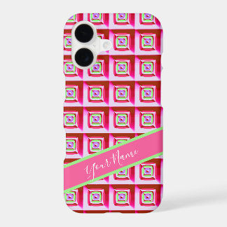 Retro 70s Pop Art Puffy Pattern - Y2K Trippy iPhone 17 Case