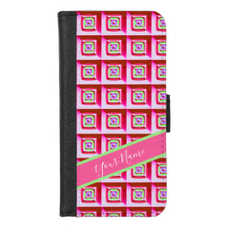 Retro 70s Pop Art Puffy Pattern - Y2K Trippy iPhone 8/7 Wallet Case