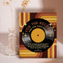 Retro 70's Rainbow Vinyl Record Wedding Guestbook Pedestal Sign