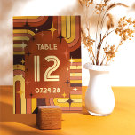 Retro 70's Rainbow Wedding Table Number<br><div class="desc">Transport your guests to the groovy 70s era with our Retro Table Numbers! Each number features vibrant colors, bold typography, and iconic symbols such as shimmering stars, adding a touch of nostalgia to your reception tables. Crafted to complement any vintage-themed celebration, these table numbers are sure to elevate your decor...</div>