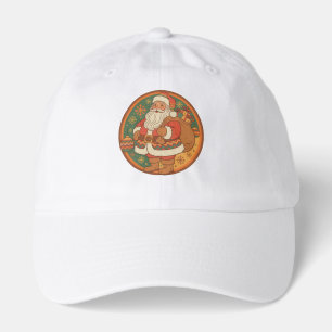 Retro 70s Santa Warm Tones  Hat