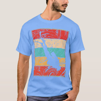 Retro 70s Scuba Diving Vintage Silhouetteee friend T-Shirt