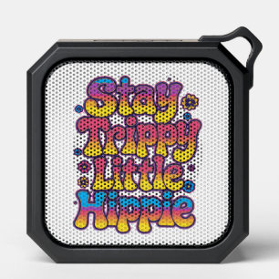 Retro 70s Stay Trippy Little Hippie Art Bluetooth Speaker