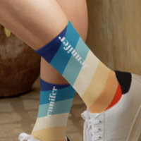 Retro 70s Stripes Personalized name 