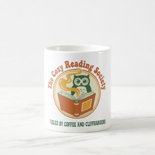 Retro 70s The Cozy Reading Society Book Lover Coffee Mug