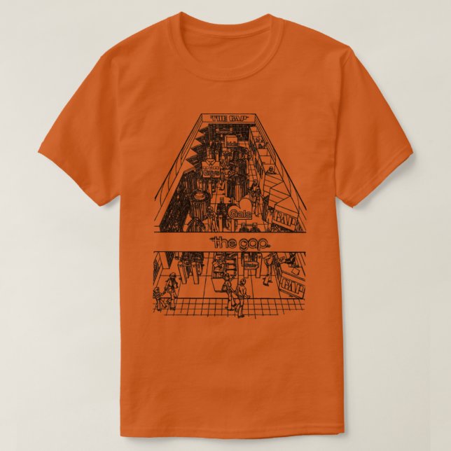 Retro 70s The Gap T-Shirt (Design Front)