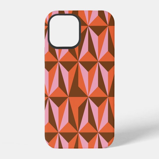 Retro 70's: Vintage Pattern Background Iphone Case (Back)
