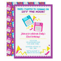 Retro 80’s and 90’s Birthday Invitation