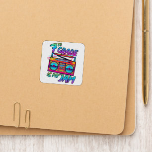 Retro 80s 7th Grade Is My Jam Back To School Patch
