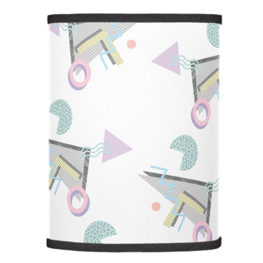 Retro 80s 90s Geometric Print Lamp Shade (Right)