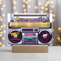 Retro 80's 90's Hip Hop Colorful Boombox Wedding