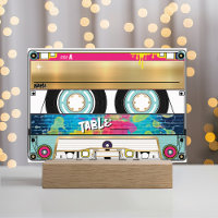 Retro 80's 90's Hip Hop Gold Cassette Tape Wedding