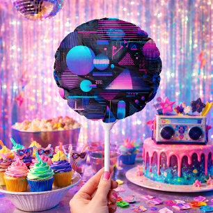 Retro 80s 90's Memphis Geometric Balloon