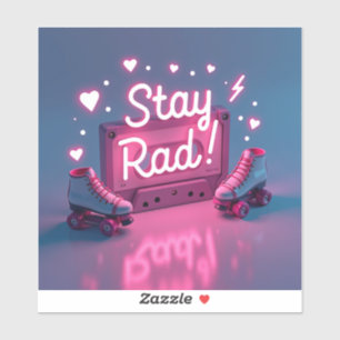 Retro 80s & 90s Vibes Sticker