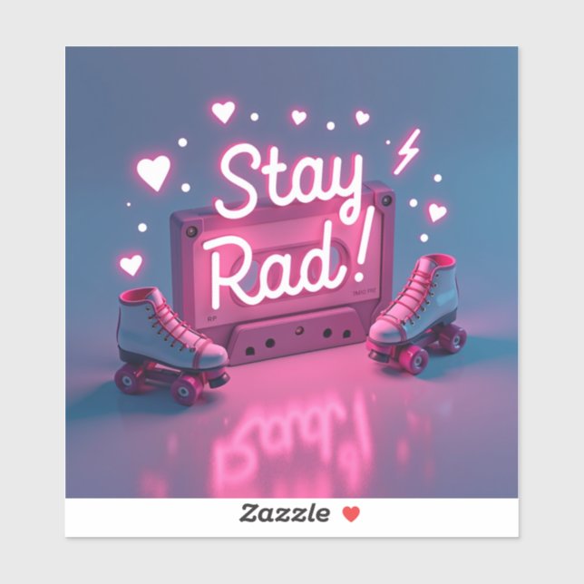 Retro 80s & 90s Vibes Sticker (Sheet)