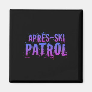 Retro 80s Apres Ski Patrol Vintage _1 Magnet