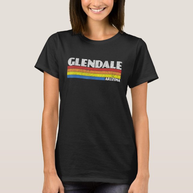 Retro 80s Arizona AZ Souvenir Glendale T-Shirt (Front)