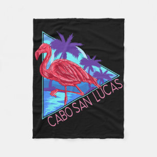 Retro 80s Beach Vintage Vacation Cabo San Lucas Me Fleece Blanket