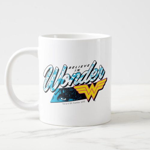 Retro 80s Believe In Wonder Graphic Giant Coffee Mug
