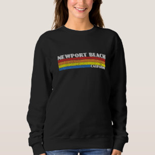 Retro 80s California CA Souvenir Newport Beach   Sweatshirt