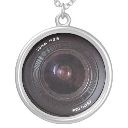 Retro 80s Camera Lens Sterling Silver Jewelry