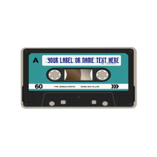 Retro 80s Cassette Mixtape Personalized Label