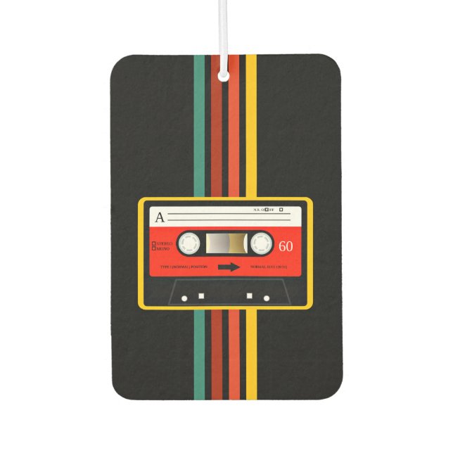 Retro 80s Cassette Tape Air Freshener (Front)