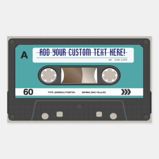 Retro 80s Cassette Tape Personalized Sticker