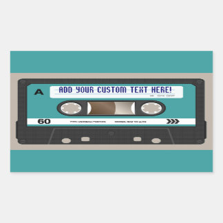 Retro 80s Cassette Tape Personalized Sticker