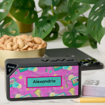 Retro 80s Cassette Tapes & Headphones Pattern Name