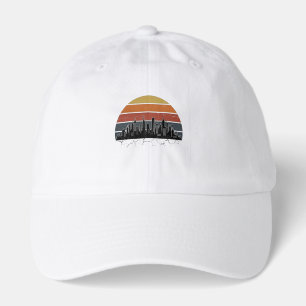 Retro 80s City Skyline Sunset Vintage Cityscape T- Hat