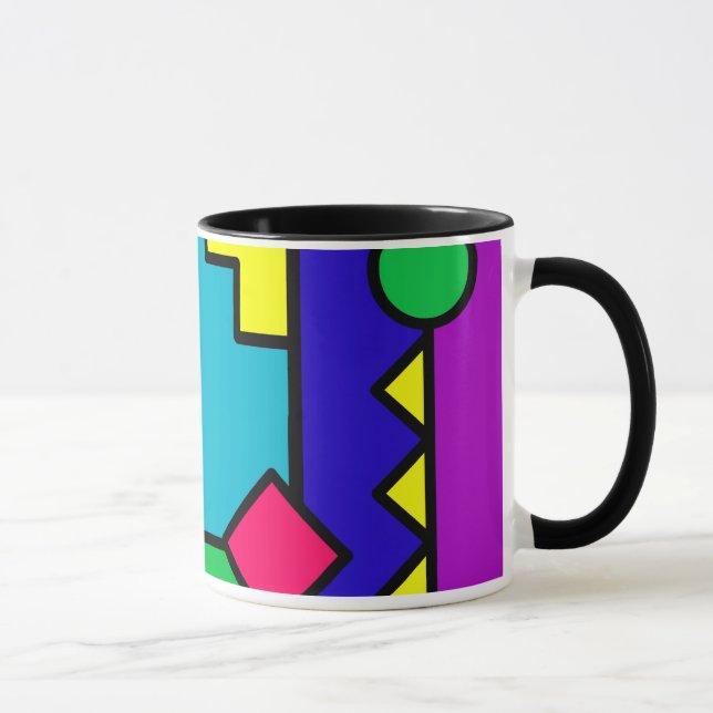 Retro 80s Color Block Mug (Right)