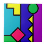 Retro 80s Color Block Tile