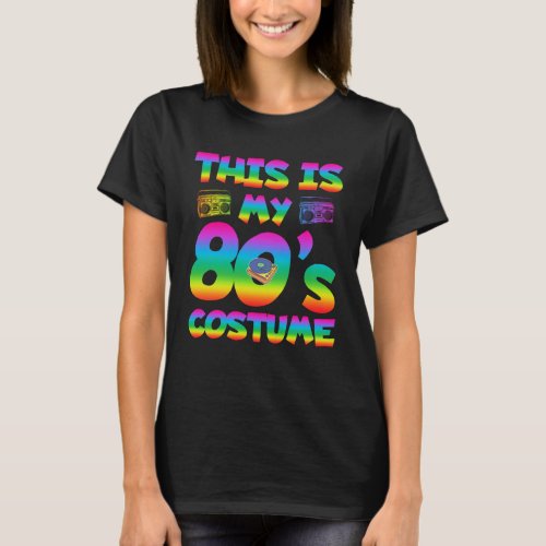 Retro 80s Costume Party Disco 1980s Music Love T_Shirt