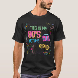 Retro 80s Costume Roller Skating Disco 1980s T-Shirt