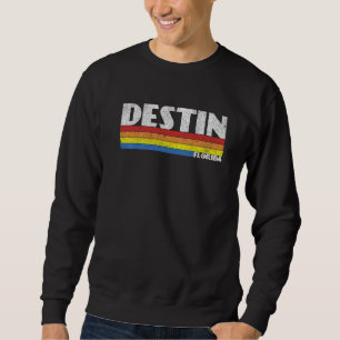 Retro 80s Destin Florida FL Souvenir   Sweatshirt
