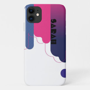 Retro 80s Dots Phone Case – Custom Text name