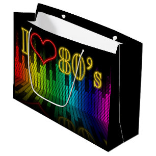 Retro 80's Equalizer Party Large Gift Bag