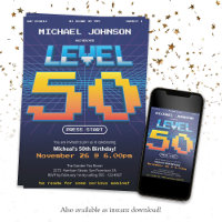 Retro 80s Funny 50th Birthday Party