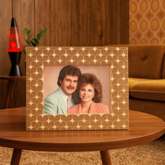 Retro 80s Heart Valentines Day Wedding Anniversary Engraved Frames (Creator Uploaded)