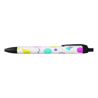 Retro 80s Memphis Geometric Pattern Pen