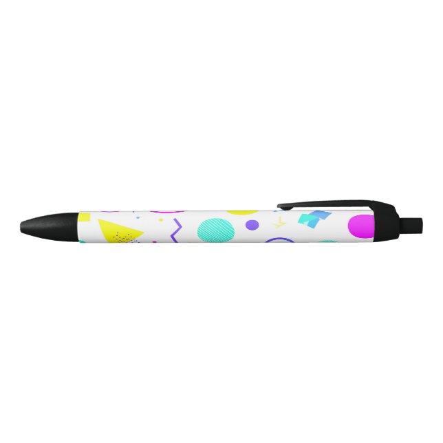 Retro 80s Memphis Geometric Pattern Pen (Top)