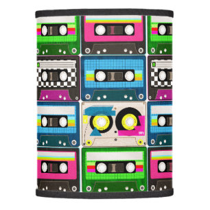 Retro 80's Mix Tapes Lamp Shade