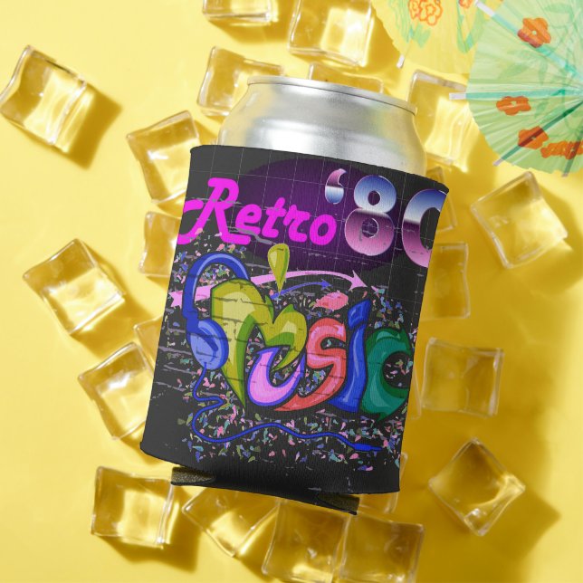  Retro 80s Music Sound Can Cooler (In Situ Summer)