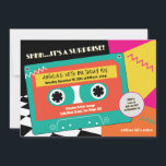 Retro 80s Neon Cassette Surprise 50th Birthday Invitation<br><div class="desc">Throw it back to the iconic 80s with this Retro 80s Neon Cassette Tape Surprise 50th Birthday Invitation! Featuring a vibrant neon color palette and classic cassette tape, checkered dance floor, geometric design details on this invitation is the perfect way to surprise your loved one with a fun, nostalgic birthday...</div>