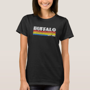 Retro 80s New York NY Souvenir Buffalo T-Shirt