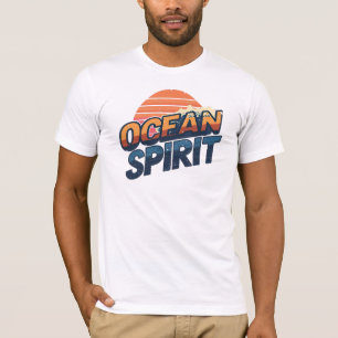 Retro 80s "Ocean Spirit" Sunset T-Shirt
