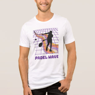 Retro 80s Padel Wave Synthwave Aesthetic T Shirt