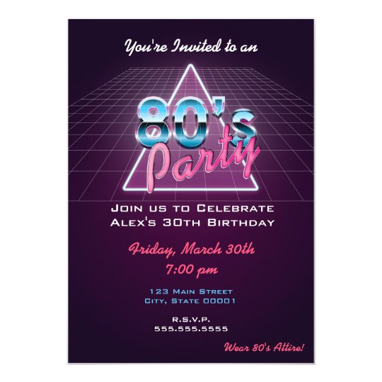 retro 80 s party